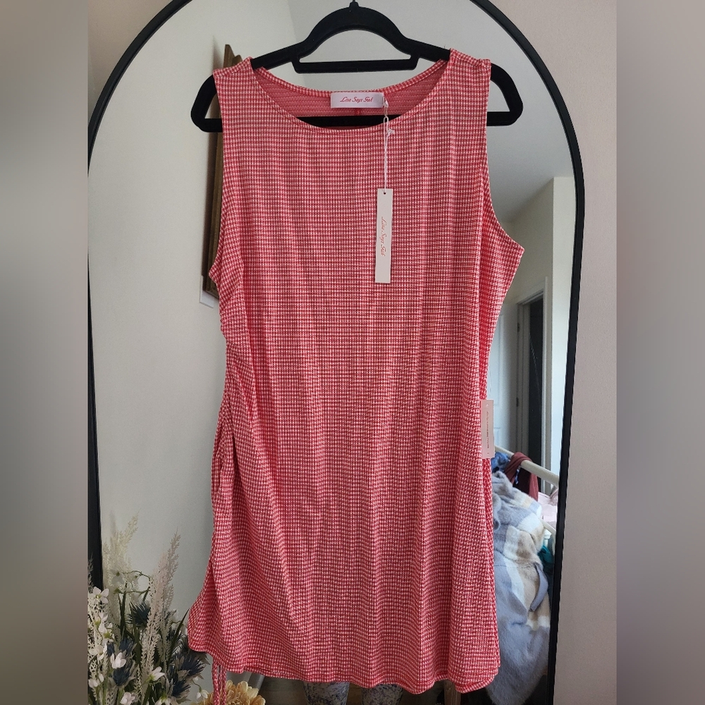 Lisa Says Gah Red Gingham "Cher Dress"